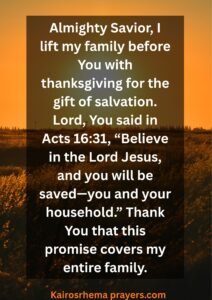 Prayers Of Thanksgiving For Family