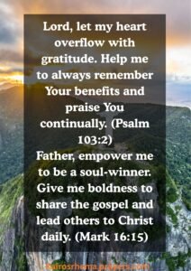 Open Heaven For Today Prayer Point