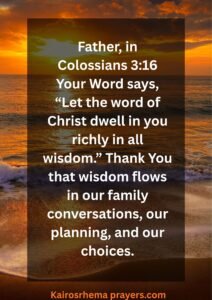 Prayers Of Thanksgiving For Family